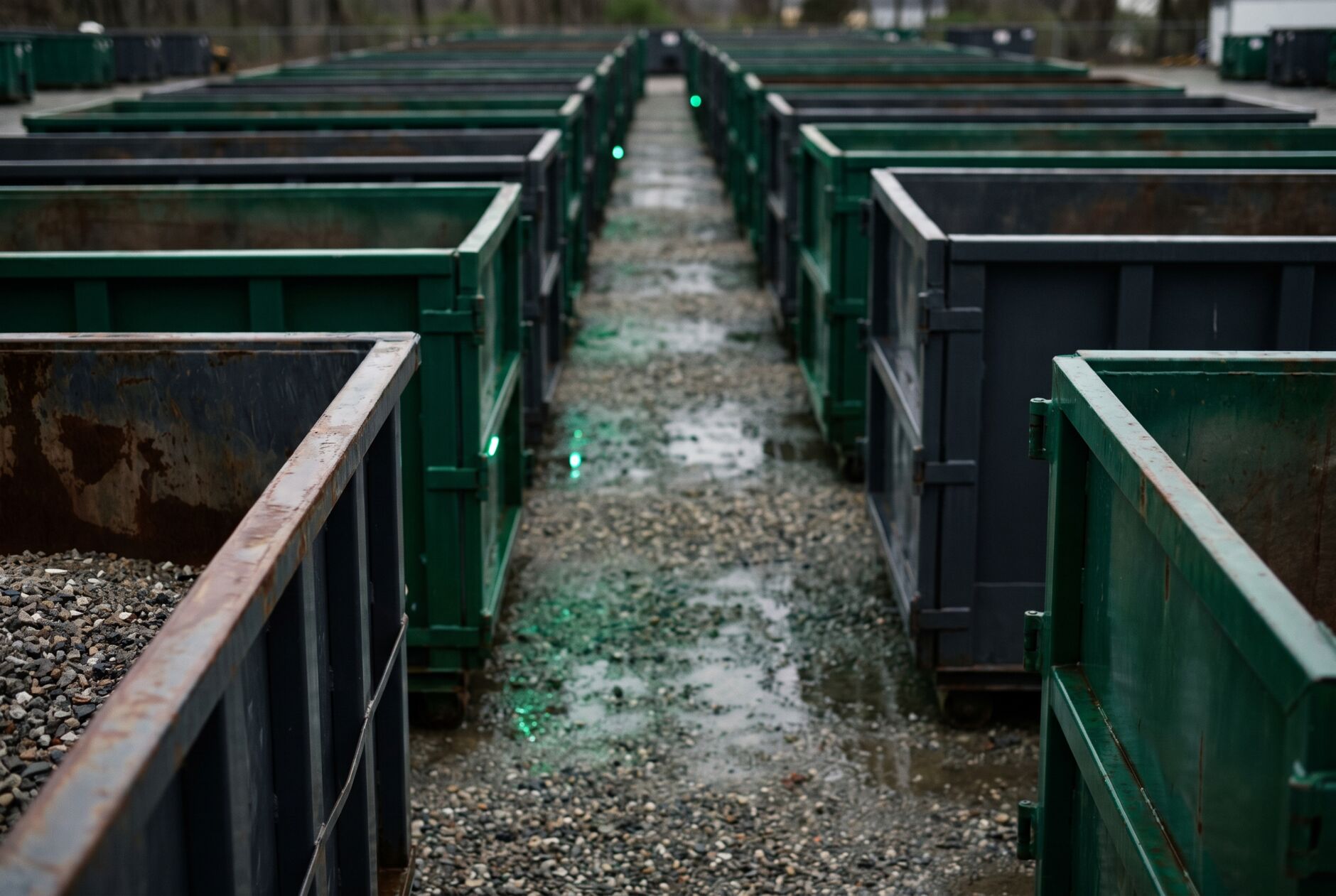 Container yard with waste assets for Haultro buyer context